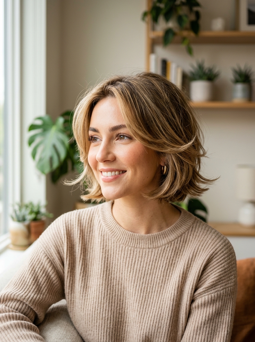 Flipped Layered Bob als Gestufter Bob Inspiration 2026